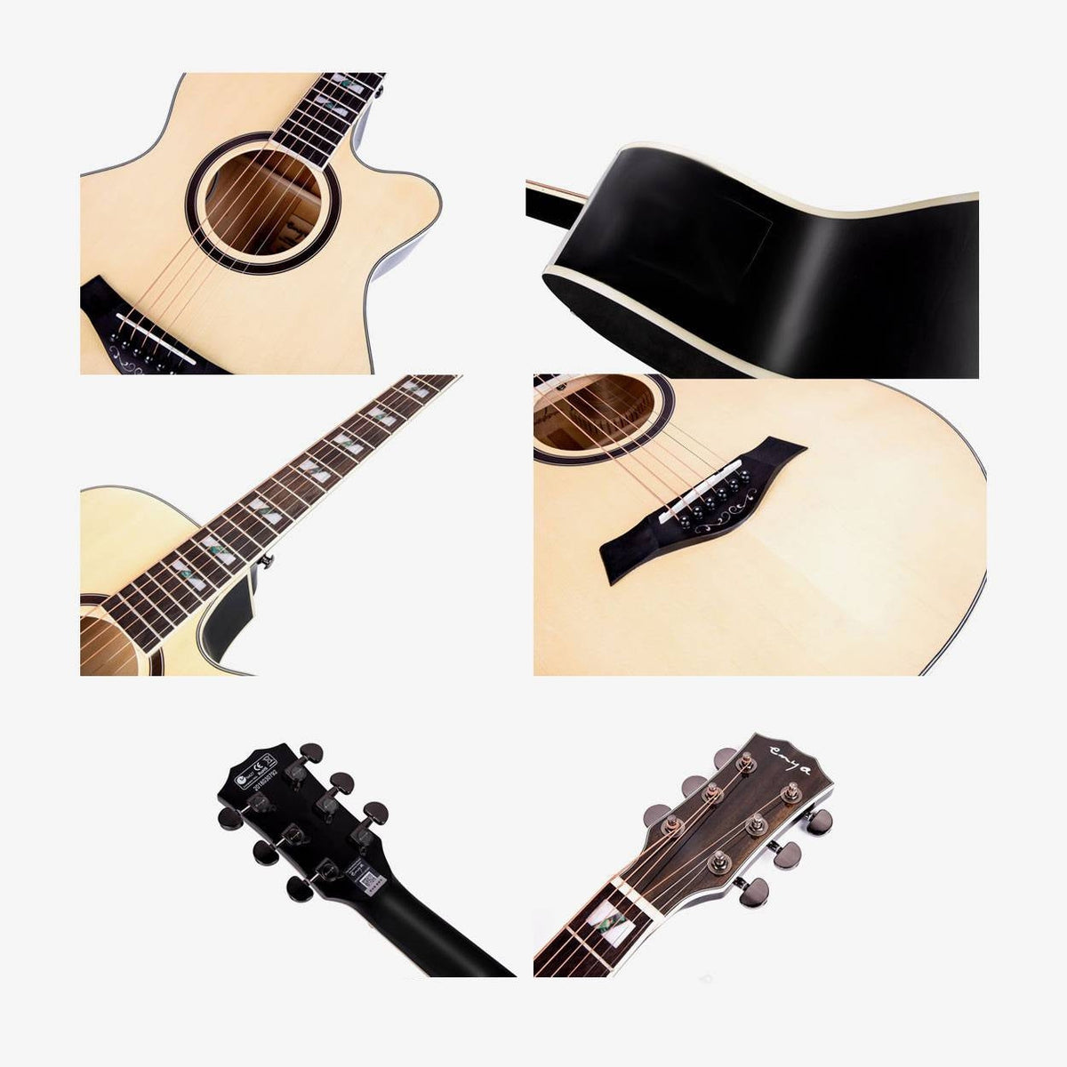 Đàn Guitar Enya EF-18 EQ Acoustic. Chính hãng. Khuyến mại – Minh Music Center